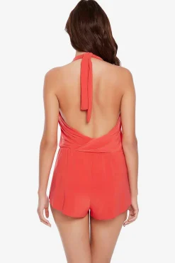 Vrouwen Miraclesuit Zwemjurk|Bianca One Piece Romper-Badpak