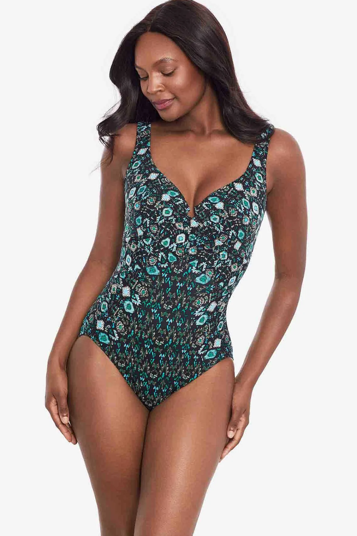 Vrouwen Miraclesuit Een Stuk|Bijoux Criss Cross Escape Zwempak Uit Een Stuk