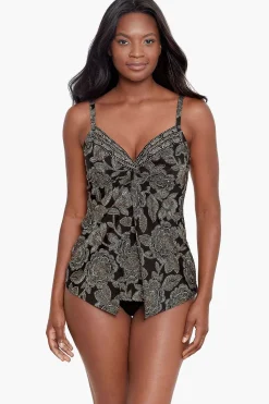 Vrouwen Miraclesuit Tankini-Topjes|Bloemblaadje Pusher Love Knot Tankinitop