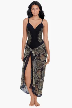 Vrouwen Miraclesuit Cover-Ups|Bloemblaadje Pusher Sjaal Pareo Swim Cover Up