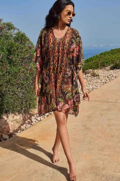 Vrouwen Miraclesuit Cover-Ups|Botanico Caftan Zwembedekking