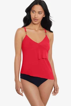 Vrouwen Miraclesuit Tankini-Topjes|Chain Link Eliza Tankinitop