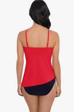 Vrouwen Miraclesuit Tankini-Topjes|Chain Link Eliza Tankinitop