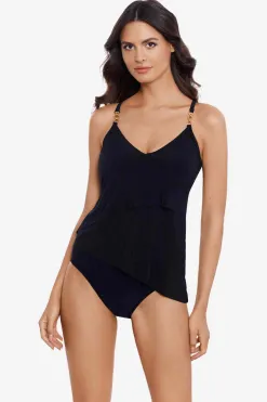 Vrouwen Miraclesuit Tankini-Topjes|Chain Link Eliza Tankinitop