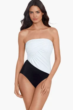 Vrouwen Miraclesuit Een Stuk|Colorblock Godin Badpak Uit Een Stuk