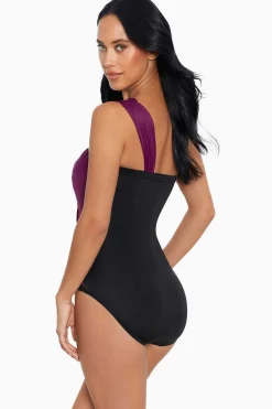 Vrouwen Miraclesuit Een Stuk|Colorblock Godin Badpak Uit Een Stuk