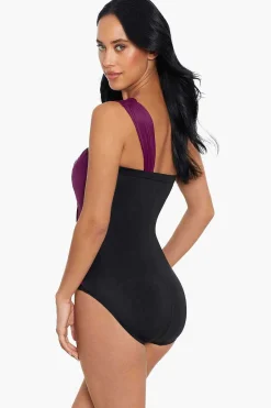 Vrouwen Miraclesuit Een Stuk|Colorblock Godin Badpak Uit Een Stuk