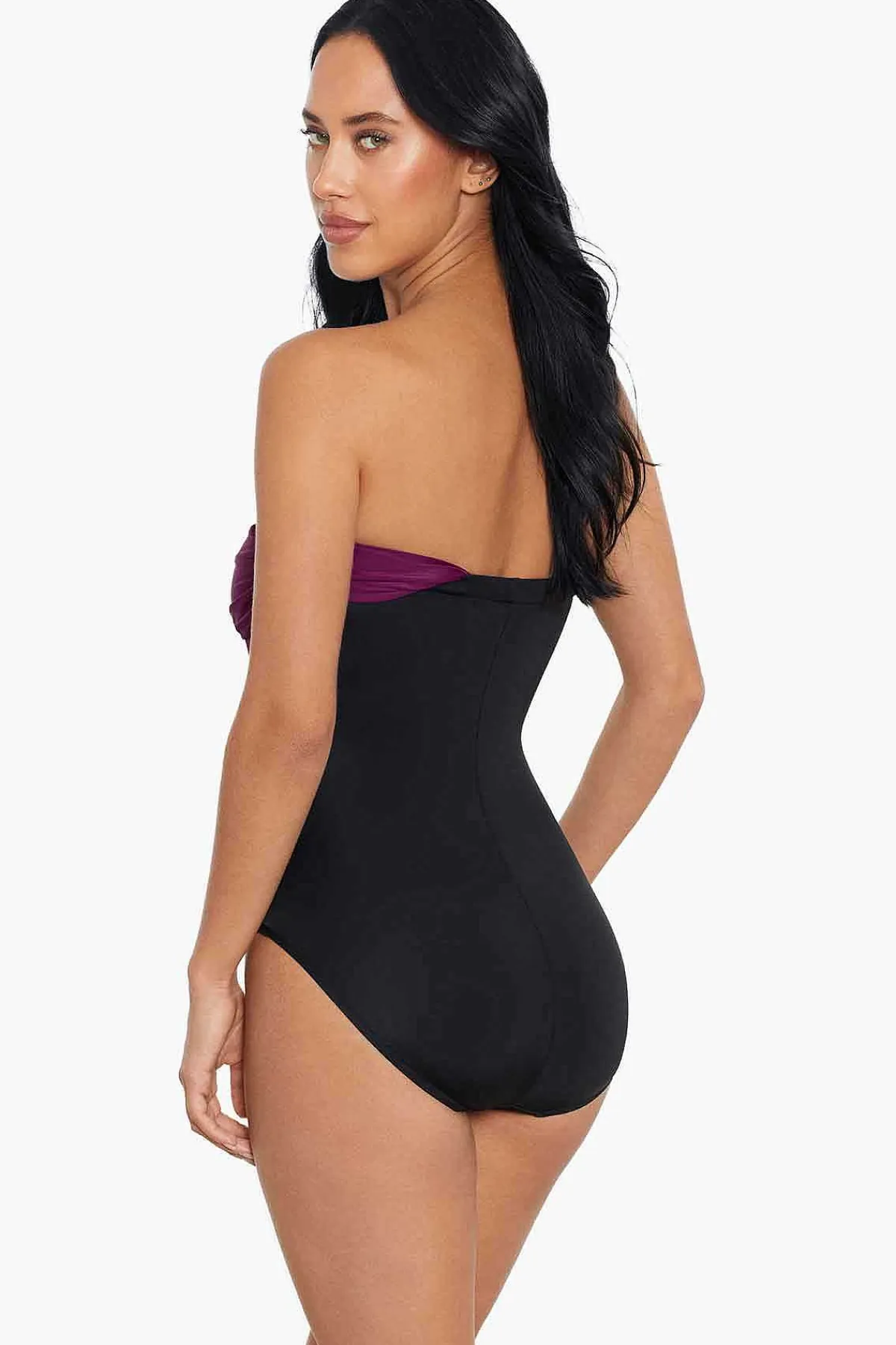 Vrouwen Miraclesuit Een Stuk|Colorblock Godin Badpak Uit Een Stuk