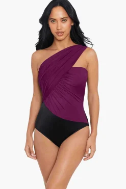 Vrouwen Miraclesuit Een Stuk|Colorblock Godin Badpak Uit Een Stuk
