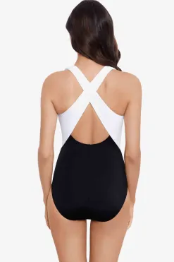 Vrouwen Miraclesuit Een Stuk|Combineer Het Halle-Badpak Uit Een Stuk