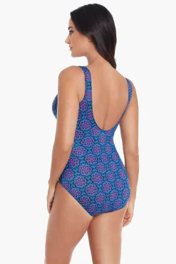 Vrouwen Miraclesuit Een Stuk|Danube Bleu Criss Cross Escape Zwempak Uit Een Stuk