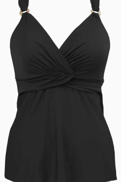 Vrouwen Miraclesuit Tankini-Topjes|Diepuitgesneden Tankinitop Met Beugel D-Ddd Cup