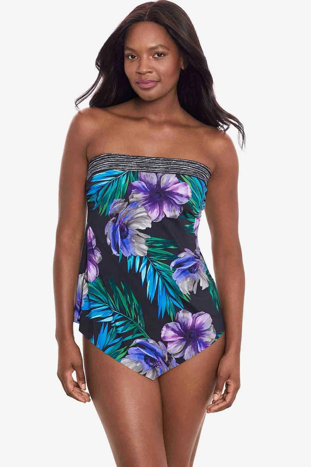 Vrouwen Miraclesuit Tankini-Topjes|Flora Aura Hankini-Tankinitop