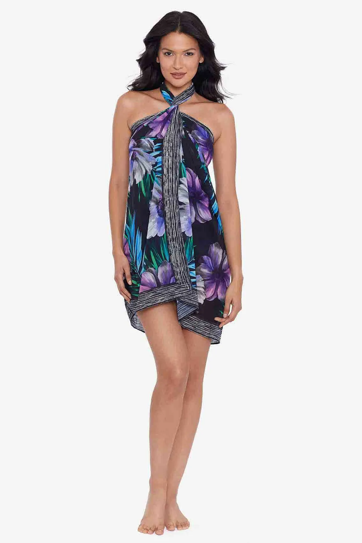 Vrouwen Miraclesuit Cover-Ups|Flora Aura Sjaal Pareo Swim Cover Up