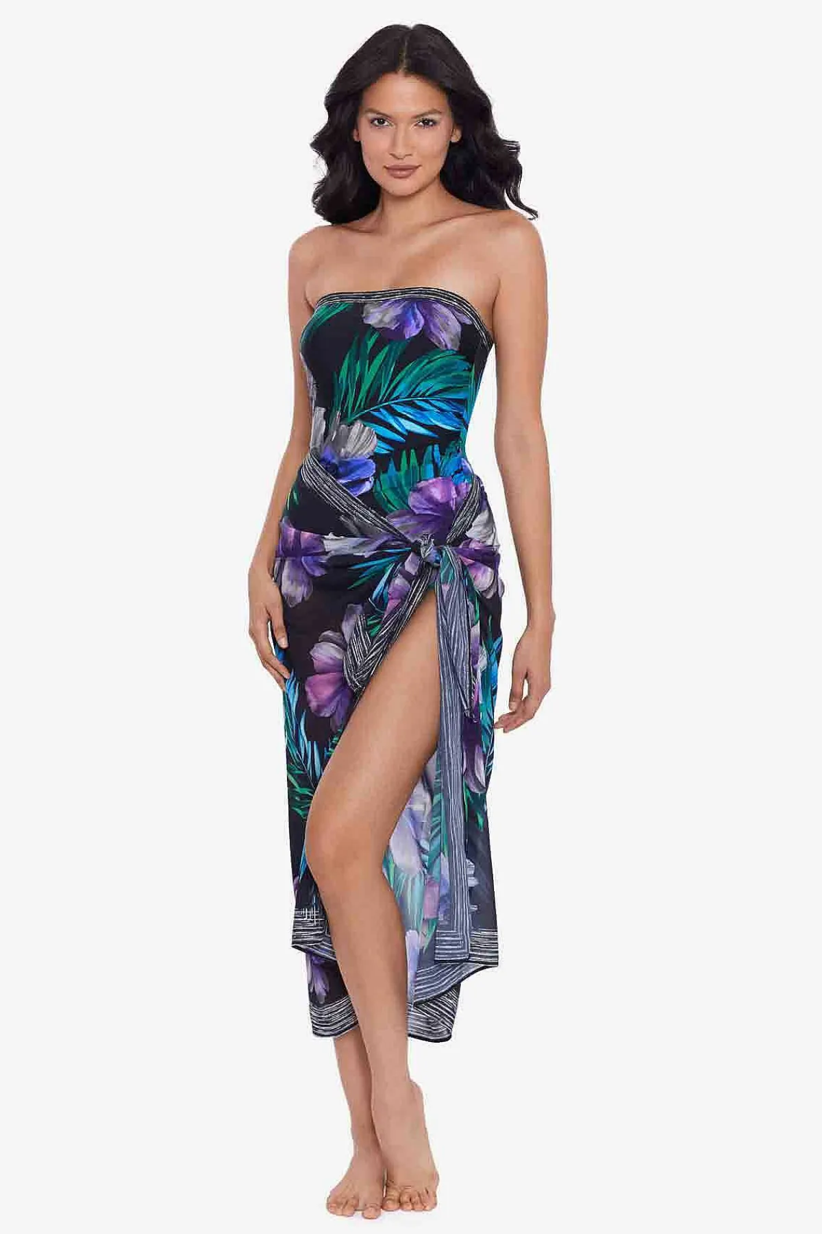 Vrouwen Miraclesuit Cover-Ups|Flora Aura Sjaal Pareo Swim Cover Up