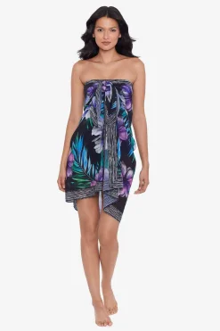 Vrouwen Miraclesuit Cover-Ups|Flora Aura Sjaal Pareo Swim Cover Up