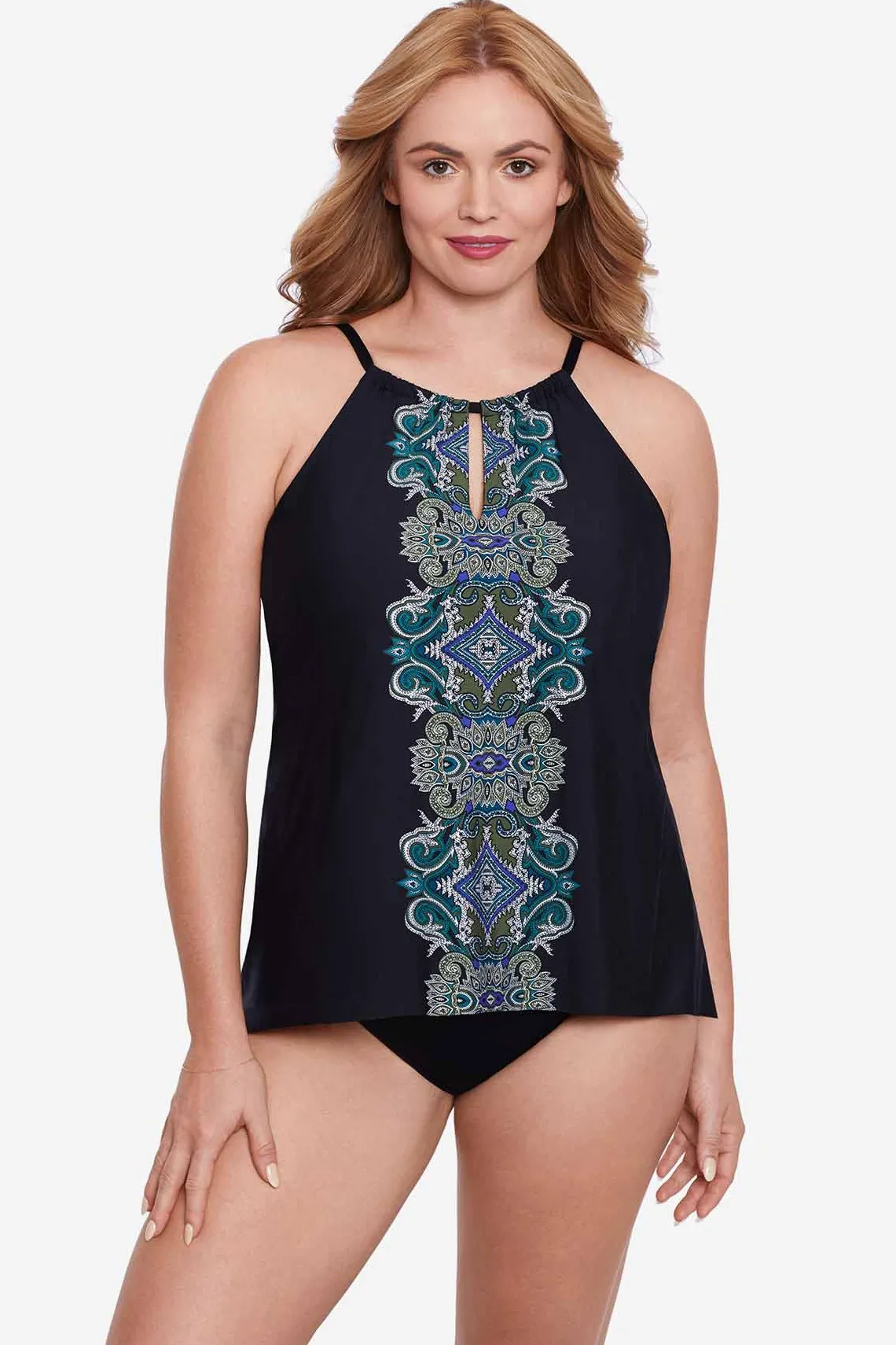 Vrouwen Miraclesuit Tankini-Topjes|Grote Maat Precioso Kijkgaatje Tankinitop