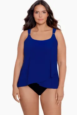 Vrouwen Miraclesuit Tankini-Topjes|Grote Maat Razzle Dazzle Tankinitop Met Beugel