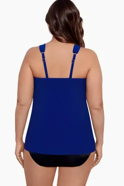 Vrouwen Miraclesuit Tankini-Topjes|Grote Maat Razzle Dazzle Tankinitop Met Beugel