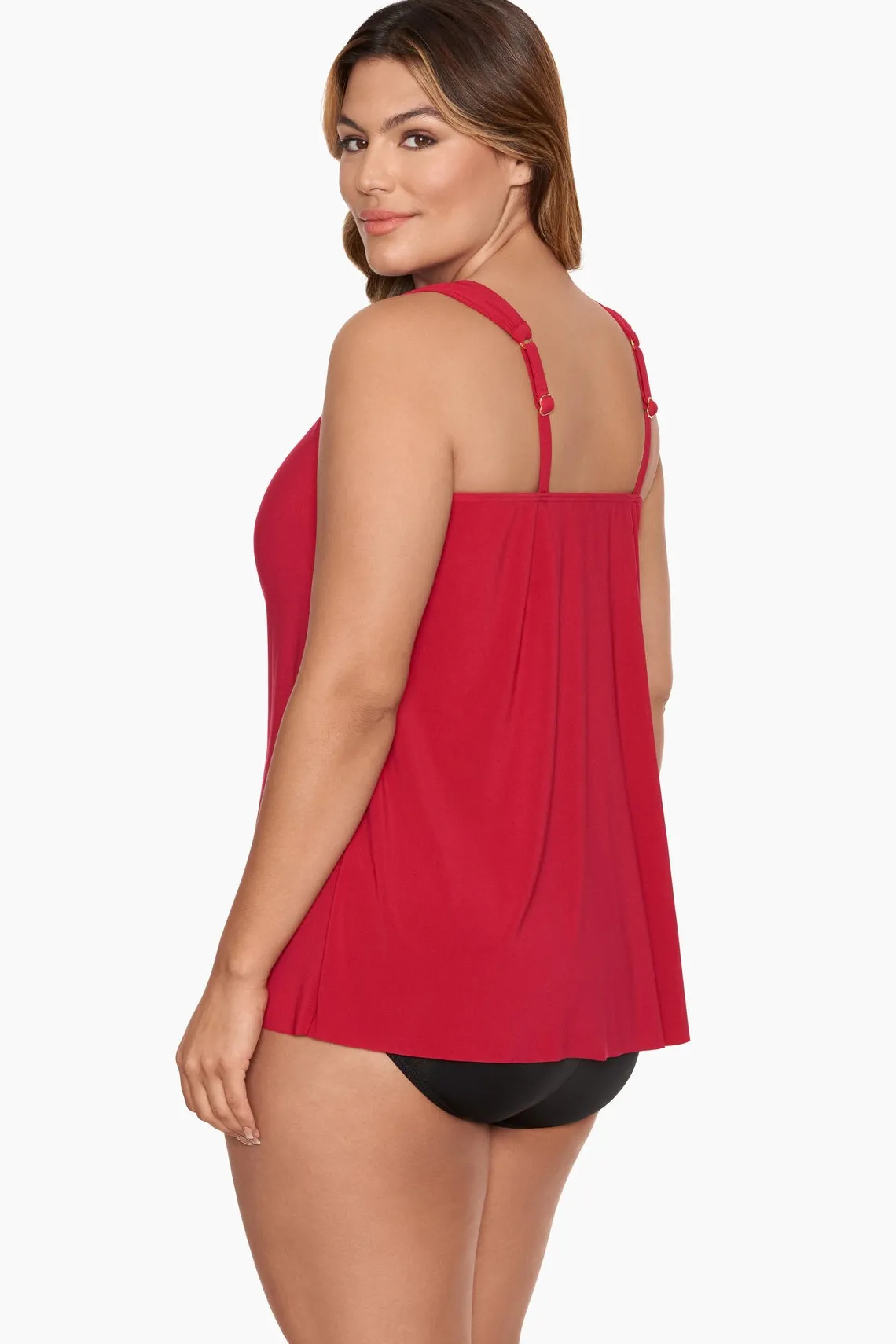 Vrouwen Miraclesuit Tankini-Topjes|Grote Maat Razzle Dazzle Tankinitop Met Beugel