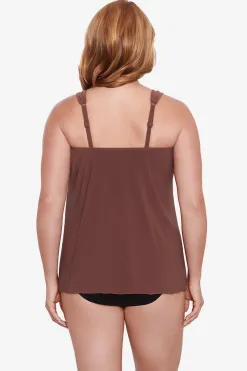 Vrouwen Miraclesuit Tankini-Topjes|Grote Maat Razzle Dazzle Tankinitop Met Beugel