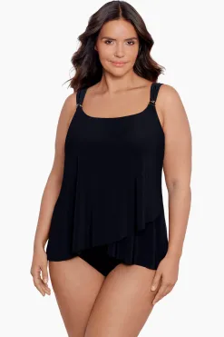 Vrouwen Miraclesuit Tankini-Topjes|Grote Maat Razzle Dazzle Tankinitop Met Beugel