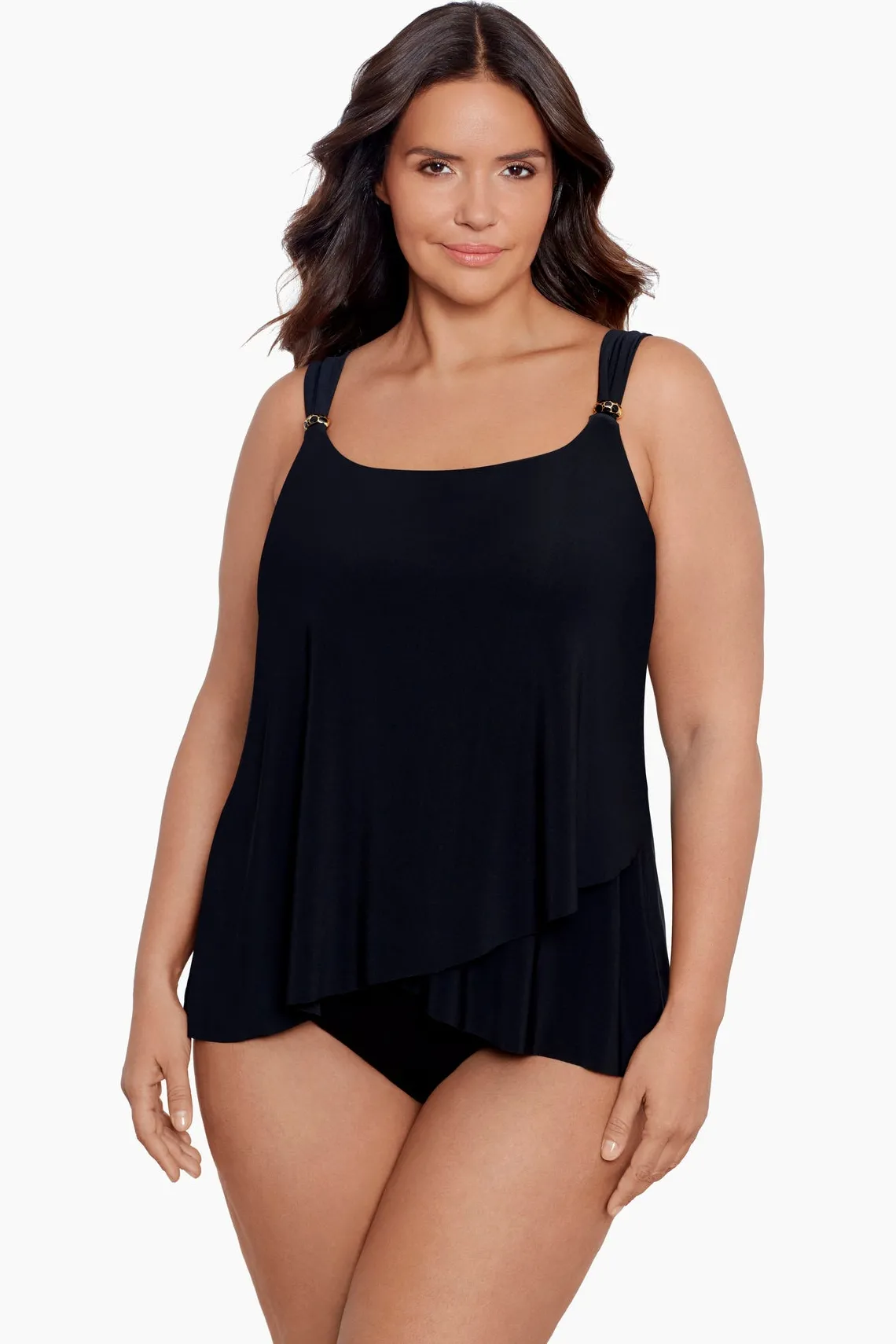 Vrouwen Miraclesuit Tankini-Topjes|Grote Maat Razzle Dazzle Tankinitop Met Beugel