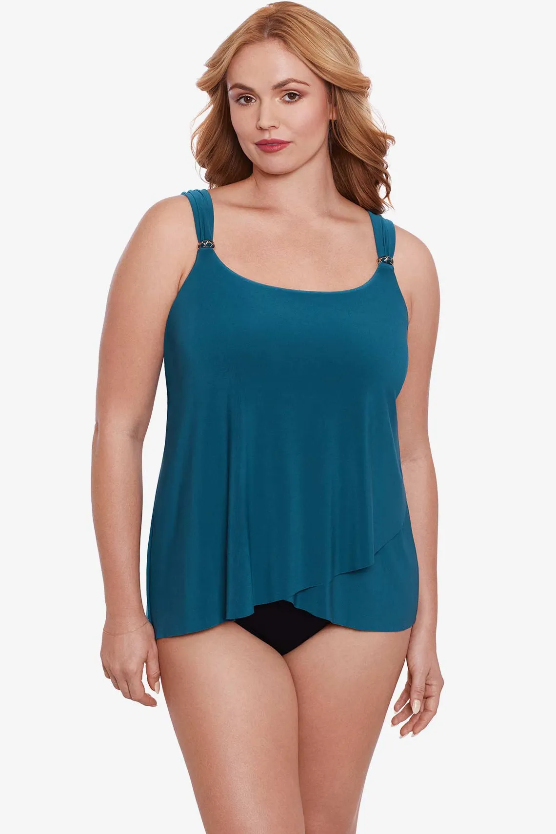 Vrouwen Miraclesuit Tankini-Topjes|Grote Maat Razzle Dazzle Tankinitop Met Beugel