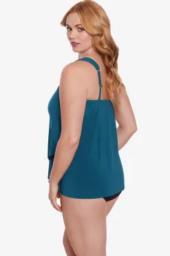 Vrouwen Miraclesuit Tankini-Topjes|Grote Maat Razzle Dazzle Tankinitop Met Beugel