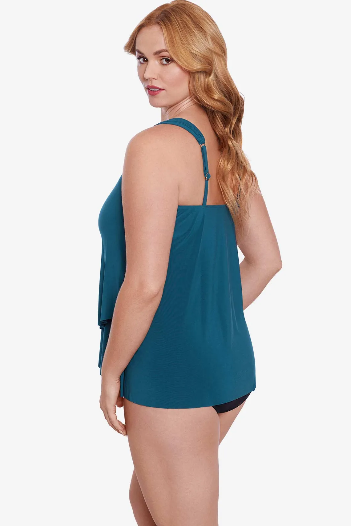 Vrouwen Miraclesuit Tankini-Topjes|Grote Maat Razzle Dazzle Tankinitop Met Beugel