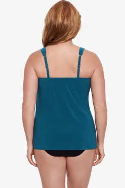 Vrouwen Miraclesuit Tankini-Topjes|Grote Maat Razzle Dazzle Tankinitop Met Beugel