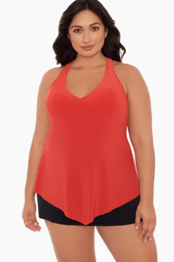 Vrouwen Miraclesuit Tankini-Topjes|Grote Maat Taylor Tankinitop