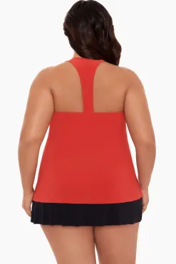 Vrouwen Miraclesuit Tankini-Topjes|Grote Maat Taylor Tankinitop