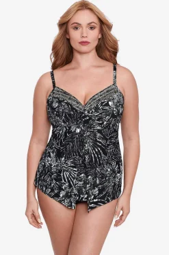 Vrouwen Miraclesuit Tankini-Topjes|Grote Maat Zahara Love Knot Tankinitop
