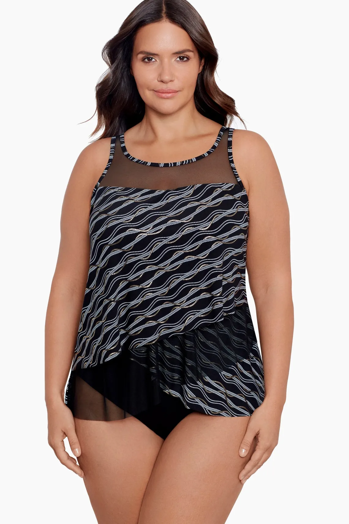 Vrouwen Miraclesuit Tankini-Topjes|Grote Maten Gekoppeld In Mirage Tankinitop