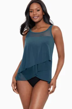 Vrouwen Miraclesuit Tankini-Topjes|Illusionisten Mirage Tankinitop