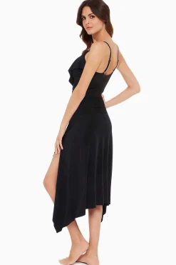 Vrouwen Miraclesuit Cover-Ups|Jersey Zakdoek Converteerbare Rokjurk Swim Cover Up