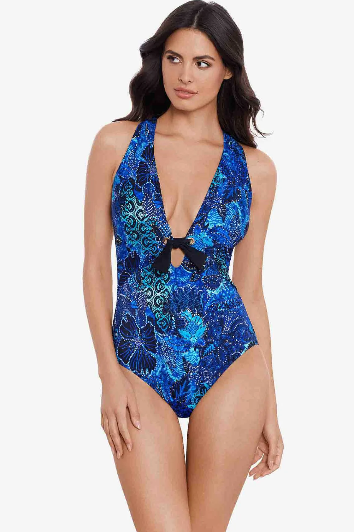 Vrouwen Miraclesuit Een Stuk|Juwelen In Het Nile Halle Badpak Uit Een Stuk