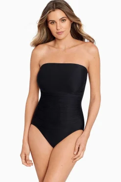 Vrouwen Miraclesuit Een Stuk|Lang Torso Avanti Bandeau Badpak Uit Een Stuk