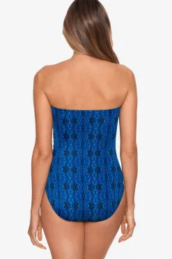 Vrouwen Miraclesuit Bandeau|Lang Torso Cascada Avanti Bandeau Badpak Uit Een Stuk