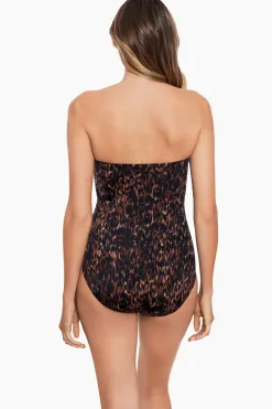 Vrouwen Miraclesuit Bandeau|Lange Torso Ongetemd Avanti Bandeau Badpak Uit Een Stuk