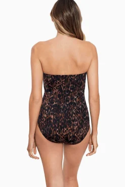 Vrouwen Miraclesuit Bandeau|Lange Torso Ongetemd Avanti Bandeau Badpak Uit Een Stuk
