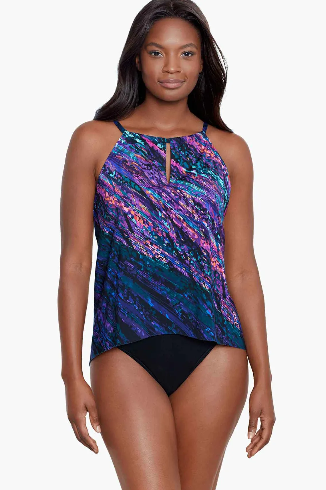 Vrouwen Miraclesuit Tankini-Topjes|Mood Ring Kijkgaatje Tankinitop