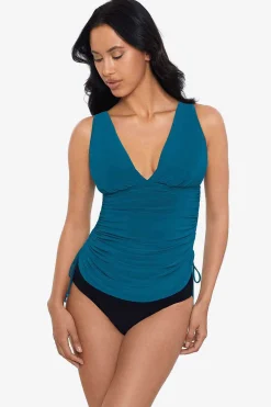 Vrouwen Miraclesuit Tankini-Topjes|Morningstar Dani Tankinitop Met Ruches