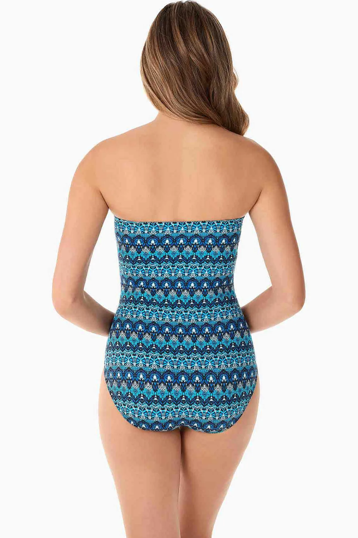 Vrouwen Miraclesuit Bandeau|Mozaieka Sevilla Badpak Uit Een Stuk