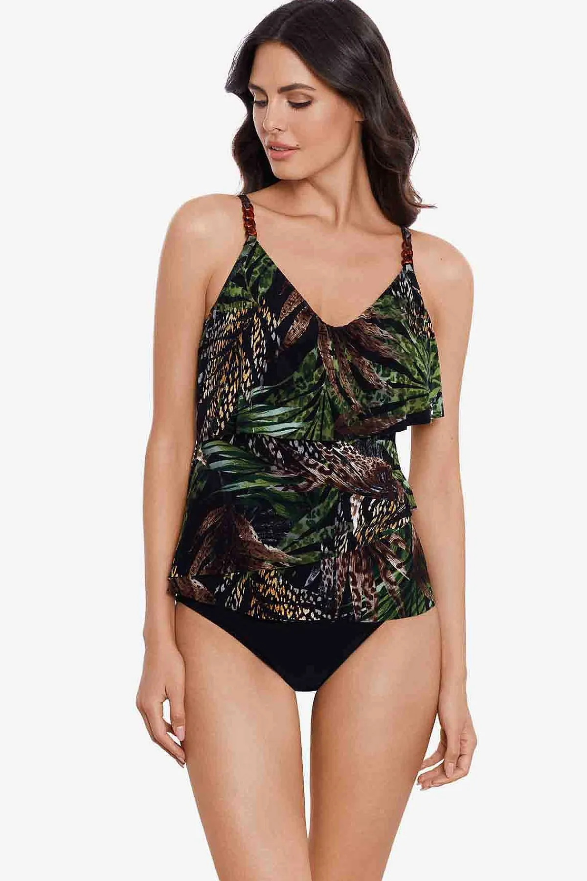 Vrouwen Miraclesuit Tankini-Topjes|Nighthawk Clo-Tankinitop