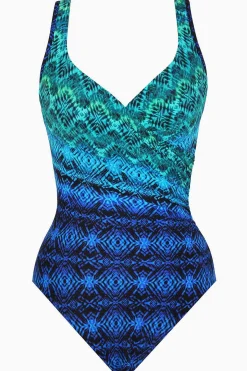 Vrouwen Miraclesuit Een Stuk|Ocean Ombre Het Is Een Wikkelbadpak Uit Een Stuk