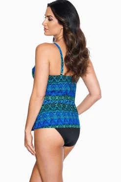 Vrouwen Miraclesuit Tankini-Topjes|Ocean Ombre Love Knot Tankinitop Dd-Cup