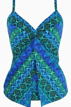 Vrouwen Miraclesuit Tankini-Topjes|Ocean Ombre Love Knot Tankinitop Dd-Cup