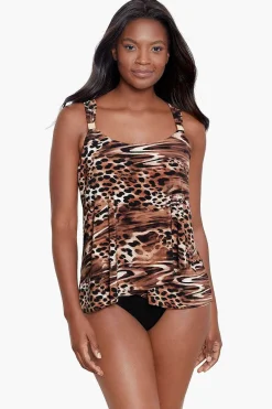 Vrouwen Miraclesuit Tankini-Topjes|Ocicat Dazzle Tankinitop
